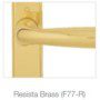 Hoppe Polished brass handle set finish